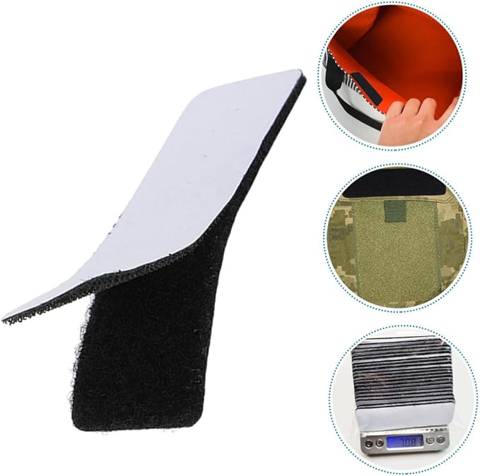 MAGICLULU 20pcs Self Adhesive Hook and Tape Strips Nylon Fastener for Crafts Double-Sided Interlocking Tape Versatile Use Smooth Strong Adhesion for Home and Professional Projects