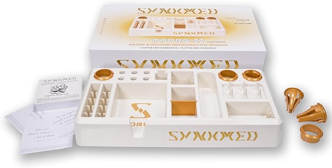 DDORG II – Premium Doctor Desk Organizer for Clinical Workflows, Designed for Medical Professionals, Clinics & Hospitals, Ideal Doctors’ Day & Birthday Gift
