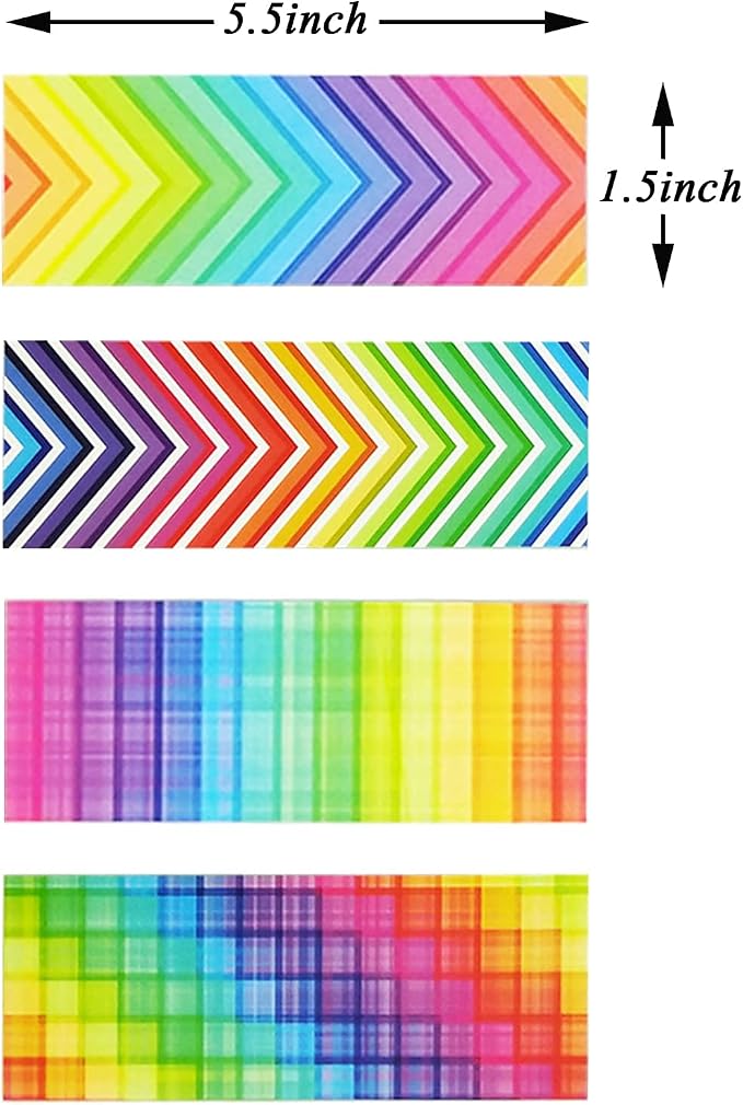 Paper Bookmarks for Kids, 160 Colored Laminated Book Markers for Reading - Creative Optical Bookmarks for Stationery Supply