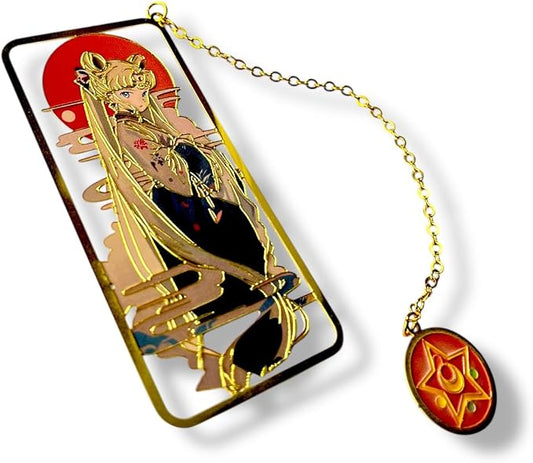Anime Bookmark Gojo Satoru Metal Bookmark with Chain Japanese Style Manga Accessories Otaku Collectible Reading Gift Anime Gifts Gojo Gifts Book Lover Present Japanese Anime Merch (Kimono)