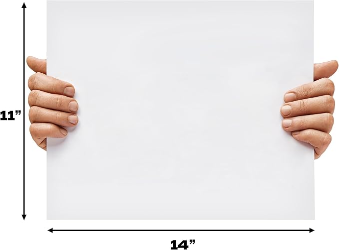 ArtSkills 11” x 14” Poster Board, Heavyweight White Poster Boards for Vision Boards, School Projects, Presentations, Arts and Crafts, 12-Pack