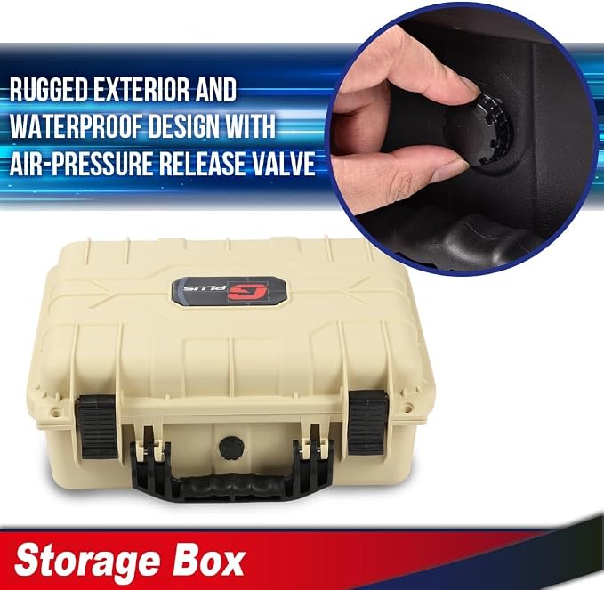 Storage Box for Collectible Cards, Tools, Screws, Craft Supplies DIY Adjustable Organizer Box with Removable Dividers & Protective Foam, Lightweight Stackable Storage Container Beige Large