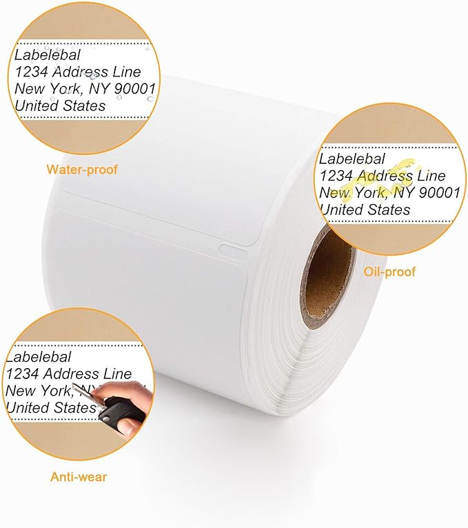 (3600 Labels/3-Proof 1" Core) Labelebal Replacement for DYMO 30256, 2-5/16" x 4"(59 mm x 101 mm) Direct Thermal Labels Postage Address Shipping Labels Compatible for DYMO & Rollo & Zebra Printer