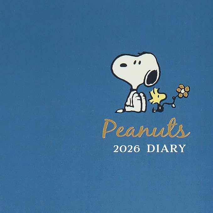 Sanrio 623326 B6 Diary (Horizontal Ruled Type) 2026 Snoopy Paper Starts October Notebook Planner Schedule Notebook