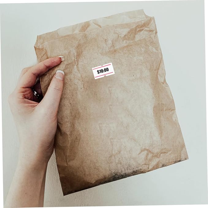20rolls Self-Adhesive Price Label Paper Stickers for Retail Use - Tags and Firm Adhesion for Supermarkets and Commerce