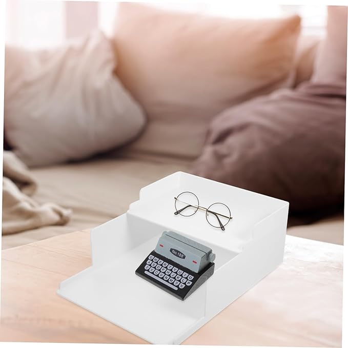 Homoyoyo 2pcs Multi-purpose File Storage Organizer Hips Document Holder for Office Study and Dorm Use Smooth Finish Easy to Store