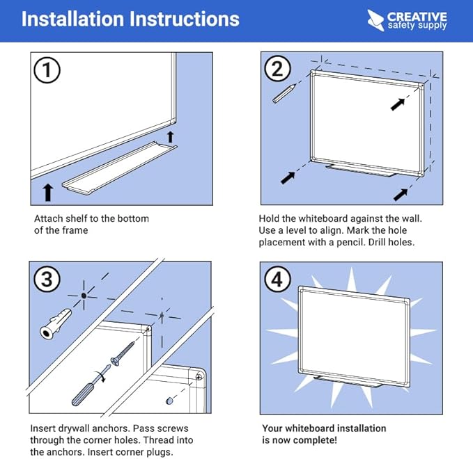 Task List Whiteboard 48" x 36"