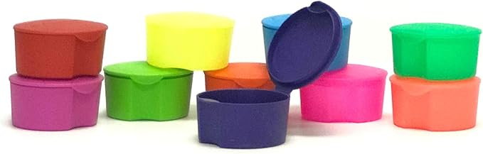 Mintra Home Utility Boxes (Assorted, 3.125inW x 1.5inH Round) - 10 Pack