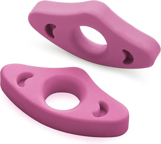 Book Page Holder, Silicone Book Thumb Page Holders for Reading Hands Free, Book Lovers Gifts & Book Accessories, 2 Pack (Small Size, Purple)