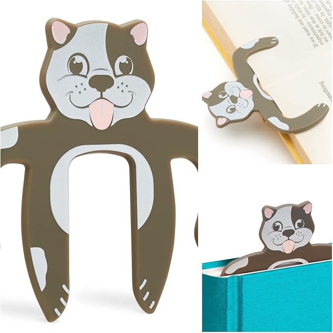 Page Pals Bookmark Bookholder | Page Holder | Music Holder Clip | Music Paper Holder | Magazine, Cookbook | Reading in Bed at Home | Office, Desk, Kitchen Use | Novelty Reading Gift Idea