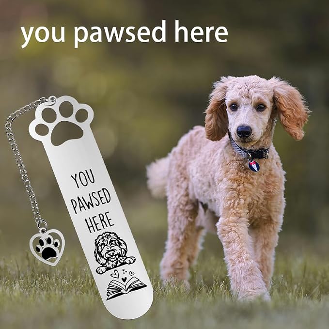 Book Lovers Gifts for Daughter Granddaughter Goldendoodle Dog Lovers Gifts for Readers Bookworms Dog Bookmarks for Women Men Goldendoodle Gifts for Friend Coworker Goldendoodle Dog Owners