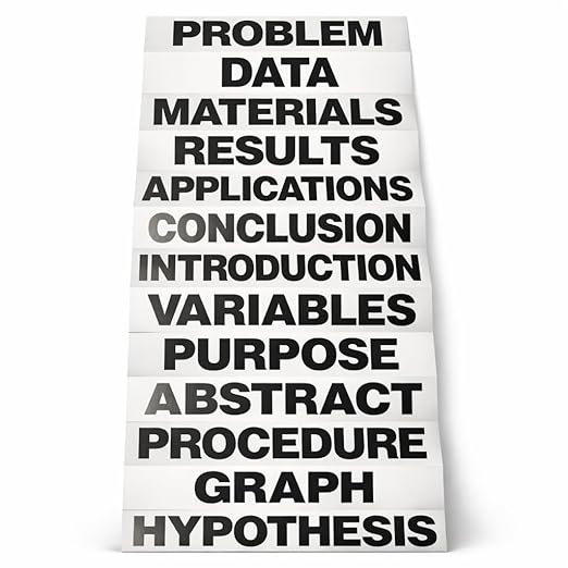 Flipside Products 36" x 48" Project Board Kit, 10 Pack, School Presentation Display Board and Supplies, Trifold Kits, Letters, Titles, Header Display, Presentation, All in One