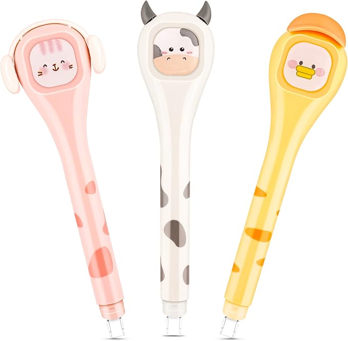Correction Tape, Cute Quick Dry Japanese White correction Tape Pen,with Easy to Use Kawaii Pen Shaped Applicator,Kawaii Birthday Gifts Set for Office School Supplies (SH-B)