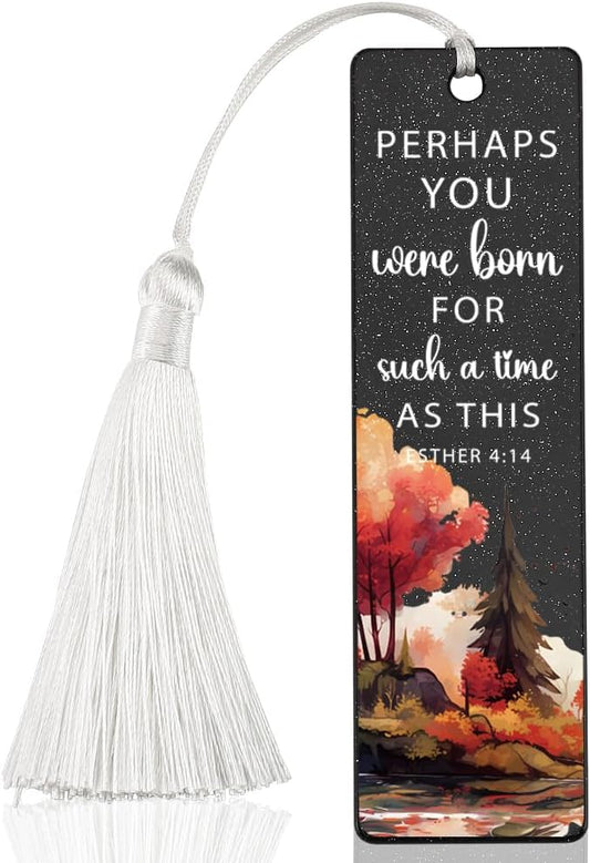 Christian Purpose - Affirming Bookmark, Inspirational Gift for Believers, Uplifting Present for Spiritual Readers, Spiritual Bookish Present, Unique Autumn & Scripture Design Bookmark, WCB83
