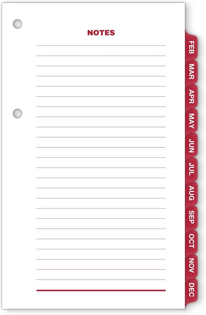 AT-A-GLANCE 2023 Daily Desk Calendar Refill, 3-1/2" x 6", Loose Leaf, Monthly Tabs (E717T50)