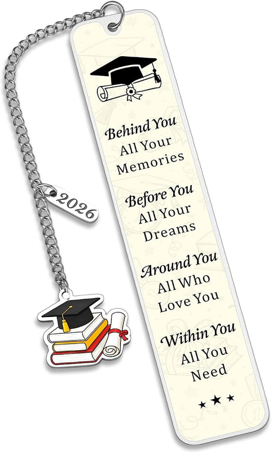 2026 Graduation Gifts for Her Him, Class of 2026 Bookmark, High School Graduation Gifts for Teen Girls Boys, College Graduations Gift for Women Men, Senior Night Masters Degree PhD Graduate Gift Bulk