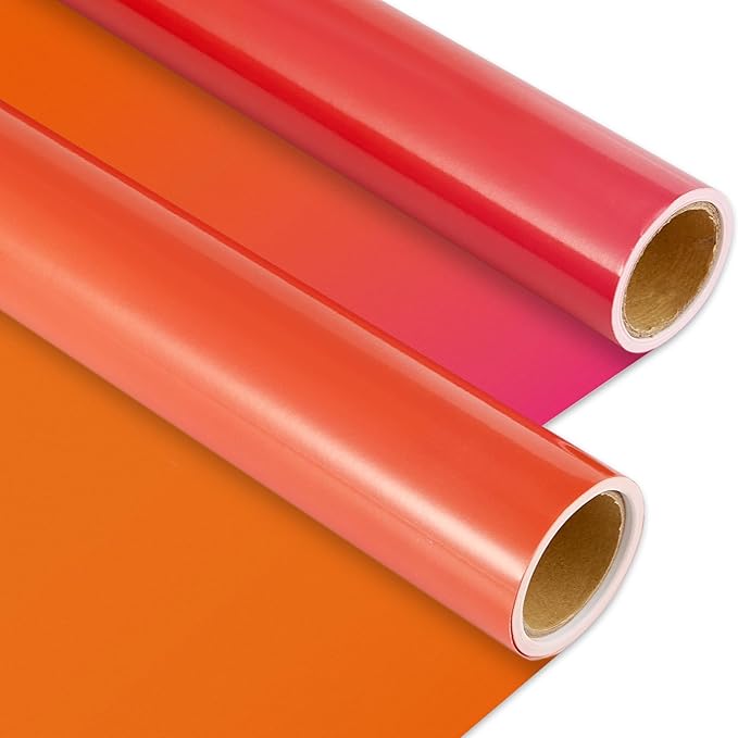 Qyeahkj 2 Rolls Pink Orange Gradient Bulletin Board Paper Roll Outer Space Bulletin Board Background Paper Fade Resistant Classroom Decoration Poster Art Craft Home Wall Education Decoration Supplies