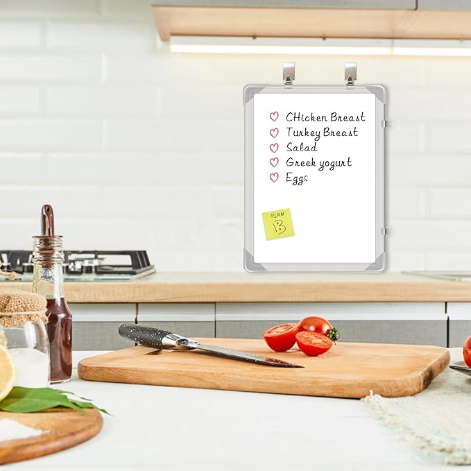 Dry Erase White Board, 24x16Inch (60x40cm) for Wall Whiteboard Aluminum Frame Hung for Kids Draw and Write Teach