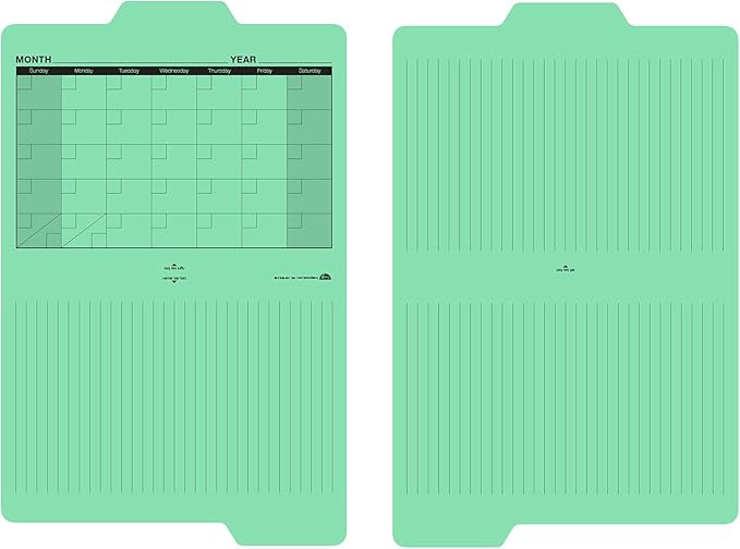 Find It File Folders - Pack of 12 Tabbed, Letter Size Calendar Filing Folders for Office, School and Home Organization, Back to School Supplies for College Students - Assorted Colors