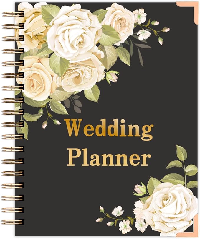 Wedding Planner - Wedding Planner Book and Organizer for the Bride, Wedding Planner Book Unique Engagement Gift for Newly Engaged Couples - Hardcover Bridal Planning Wedding Notebook 11" x 9"