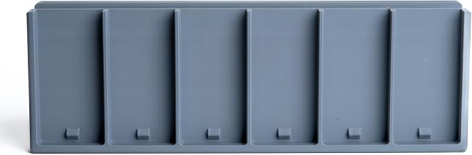 Remote Holder Organizer Pedestal Caddy compatible with Lutron Pico Remotes, Anti-Slip Feet, Holds 6 Remotes, Grey, Indoor Use Only
