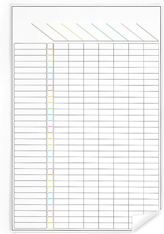 Non-Magnetic Multifunctional Dry-Erase to-Do List Whiteboard 17.3×11.5 Inches - Reusable Chore List, Habit Tracker, Goal Task Planner, Daily/Weekly/Monthly Planner, Adheres to Most Smooth Surfaces