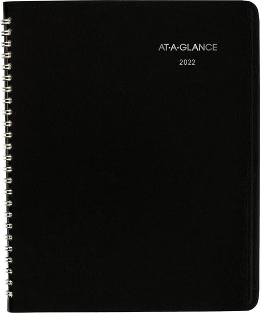 AT-A-GLANCE 2022 Monthly Planner by , 7" x 8-3/4", Medium, DayMinder, Black (G40000)