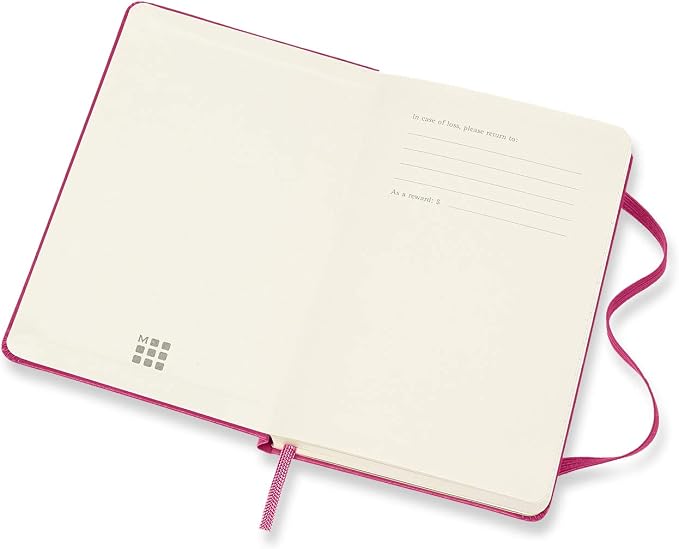 Moleskine 18 Month 2020-2021 Weekly Planner, Hard Cover, Pocket (3.5" x 5.5") Bougainvillea Pink
