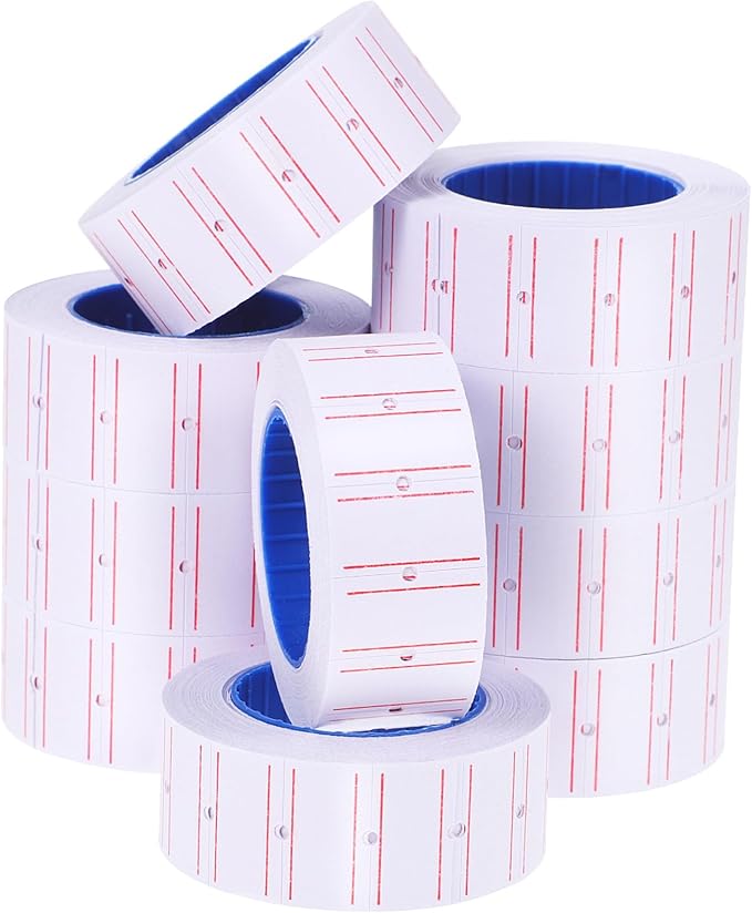 10rolls Paper Sticker Price Tags Self-Adhesive Price Stickers for Retail Stores Small Businesses