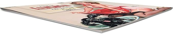 Orange Circle Studio Wall Calendar 2025-26, Pin-Up Girls, Large Monthly Planner, Hanging Organizer, Cute, Aesthetic Calendar Book for Home, Work or School Planning, Wall Calendars, 12” x 12”