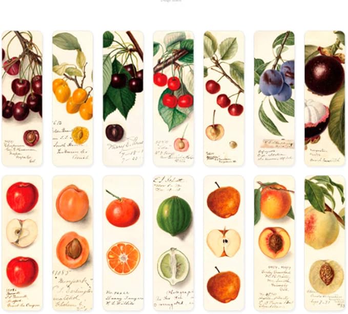 28 Sheet Fruit Style Book Mark Vintage Bookmark for Book Reading Page Paper Bookmark