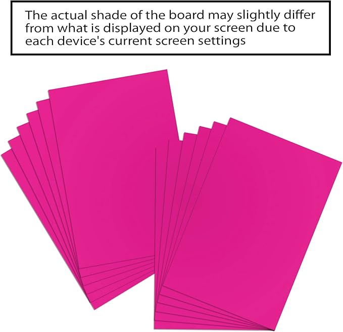 BAZIC Products Poster Board Fluorescent Pink 22" x 28" 25 Sheets