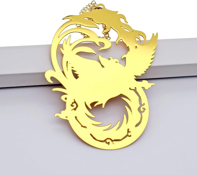 BLBMH Phoenix Bookmarks for Women Cute Metal Book Marks Birthday Christmas Gifts for Book Lovers Friends