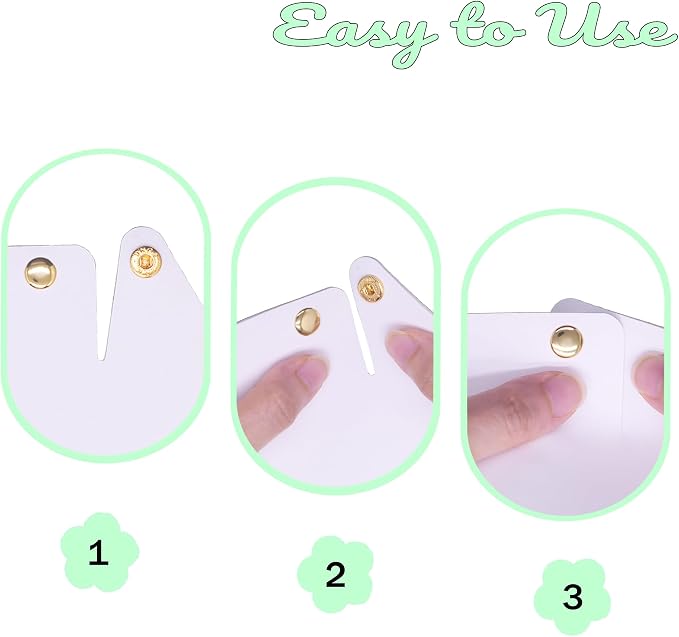 URSUN 3 Pack Cute PU Leather Paper Clip Holder for Desk, Aesthetic Valet Tray for Binder Clips, Hair Accessories, Decorative Small Desk Organizer for Home Office School (White)