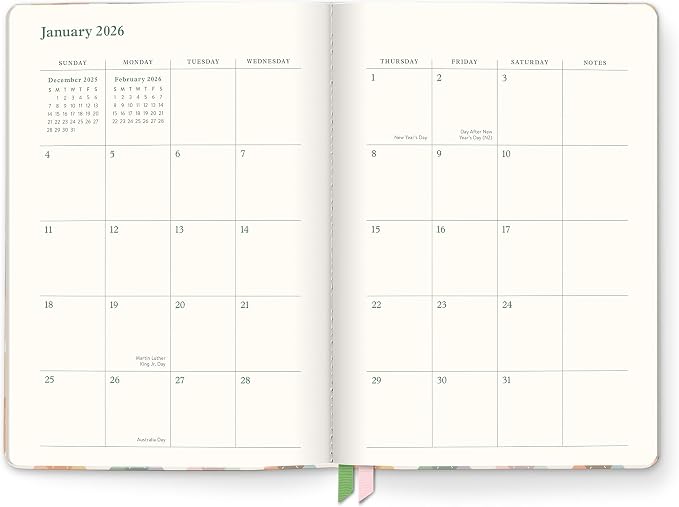 Orange Circle Studio 2026 Planner, Clara Clothbound, Argyle