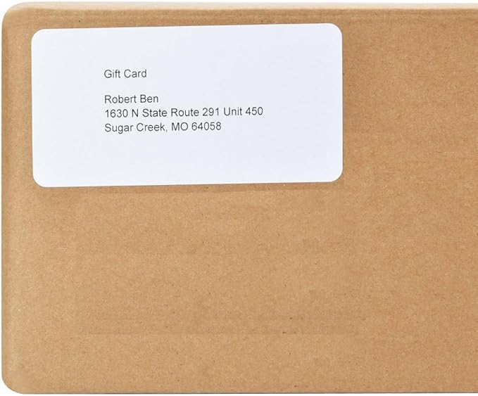 9527 Product 10 UP Sticker Labels,2x4 inches FBA Shipping Address Labels for Laser/Ink Jet Printer,Total 1000 Labels