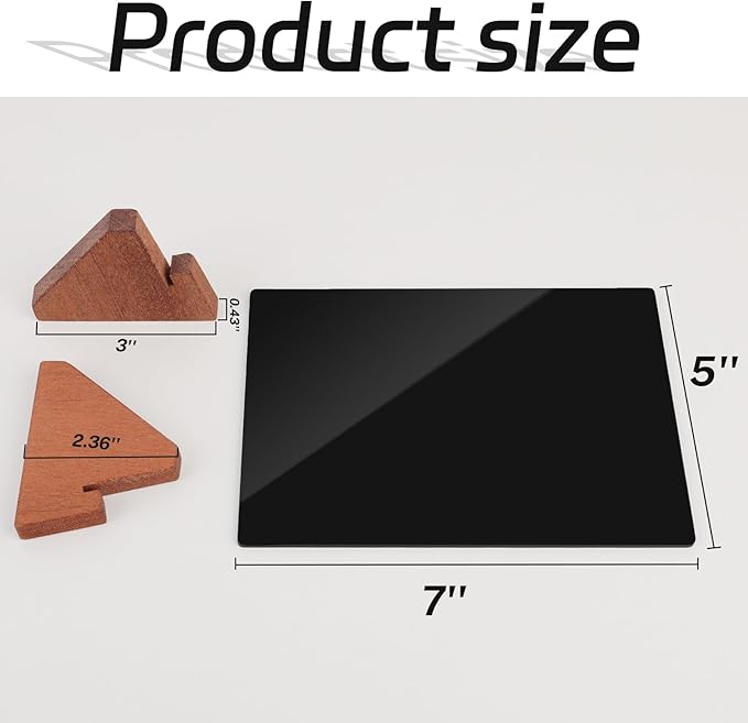 Double-Side Small Chalkboard Painting Sign 5x7 Inch with Wood Holder for Table Display, Coffee/Restaurant Menu Message Board, Number Holder Party Decorations with 12 Color Pens and 1 Clip