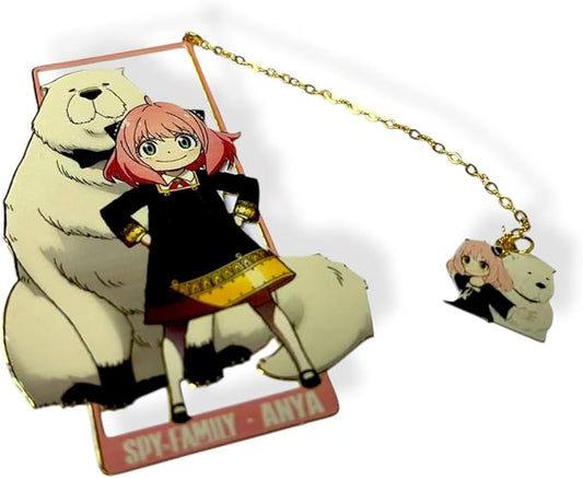 Anime Bookmark Gojo Satoru Metal Bookmark with Chain Japanese Style Manga Accessories Otaku Collectible Reading Gift Anime Gifts Gojo Gifts Book Lover Present Japanese Anime Merch (WAKUWAKU)