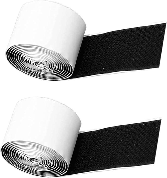 VANZACK 2rolls Guitar Effects Pedal Mounting Tape Double Sided Tape for Pedal Board Hook and Loop Straps for Guitar Board Accessories