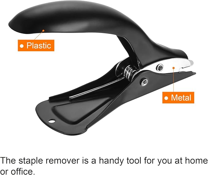 MECCANIXITY Staple Remover Tools, Heavy Staplers Puller for Office Home Business, Black