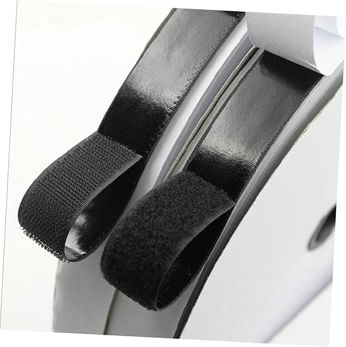 NUOBESTY Sticky Hooks Loop Adhesive Tape 2cm x 5m Durable Woven Nylon -Length Cables Electronics and Furniture