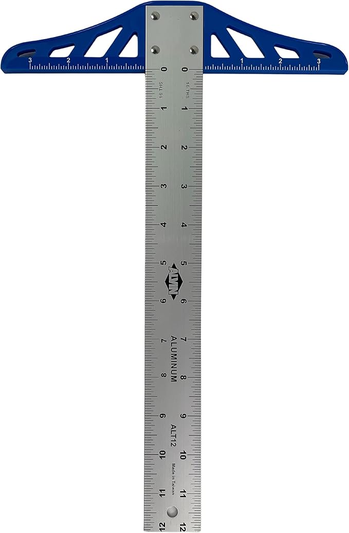 Alvin, Aluminum Graduated T Square, 12 Inches