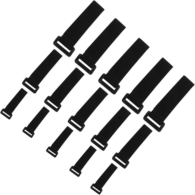 STOBOK 15pcs Adhesive Hook and Storage Straps Bundling Tape for Organizing Cords Wires and Household Items Strong Self-Adhesive Design for Easy Fixing