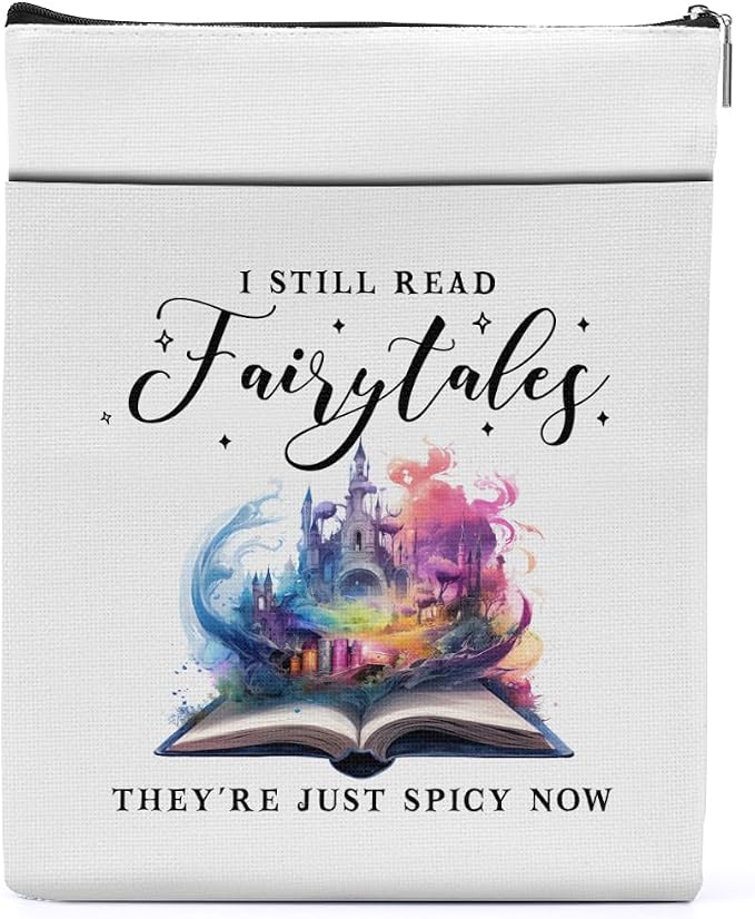 Fairytales Book Sleeve Romance Book Cover Book Lovers Gifts Book Club Gifts Bookish Gifts Book Protector Reading Gifts Book Gifts for Readers Librarian Mothers Day Graduation Birthday Gifts