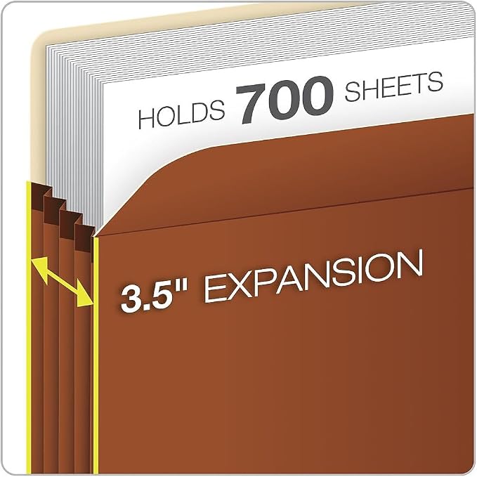 Pendaflex S26E 3 1/2 Inch Expansion File Pocket Legal Size