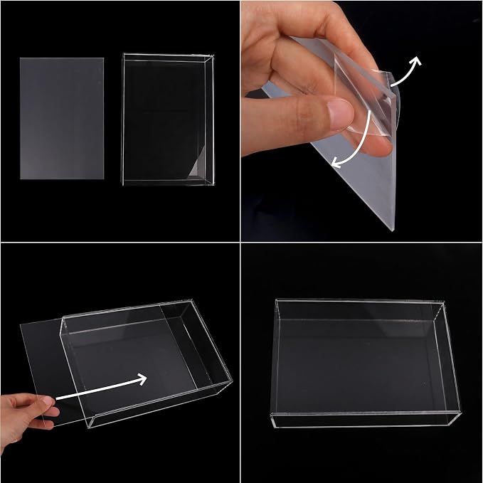 Klmnop Clear Acrylic Display Case for Bible, 4mm Thick Wall Mount Vertical & Horizontal Display Case, Book Organizer Box to Protect Collectible Books, Family Old Bible, DVD, 10.63 x 7.48 x 2.36 inch