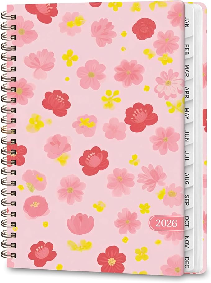 2026 Planner, Weekly and Monthly Calendar Planning Book, Jan 2026 - Dec 2026, Academic Agenda Planner for School Supplies and Office Desk Accessories - A5 (6.3" x 8.5")