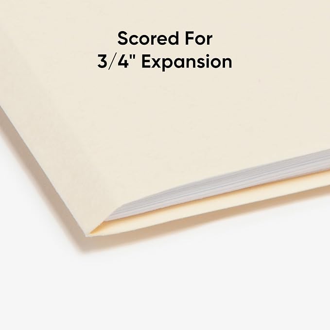 Smead File Folders Letter Sized, 1/3-Cut Tab, Assorted Positions, Letter Size Manila Folders, 100 Per Box (10381)