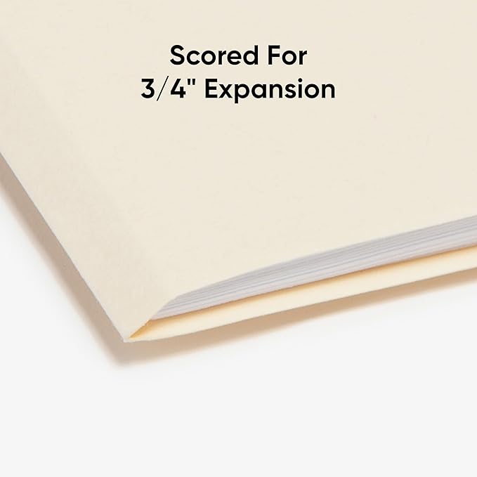 Smead File Folder, 1/3-Cut Tab, Assorted Positions, Legal Size, Manila, 100 per Box (15330)