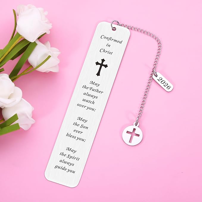 2026 Confirmation Gifts for Teenage Girls Boys Christian Gifts Bookmark for Kids Baptism Gifts for Christian Godson Goddaughter Catholic Confirmation Gifts for Birthday Christmas Religious Bulk Gifts